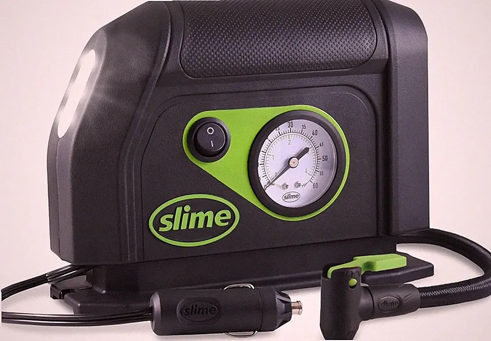 40050 Tire Inflator, Portable Car Air Compressor, with Analog 100 Psi Dial Gauge
