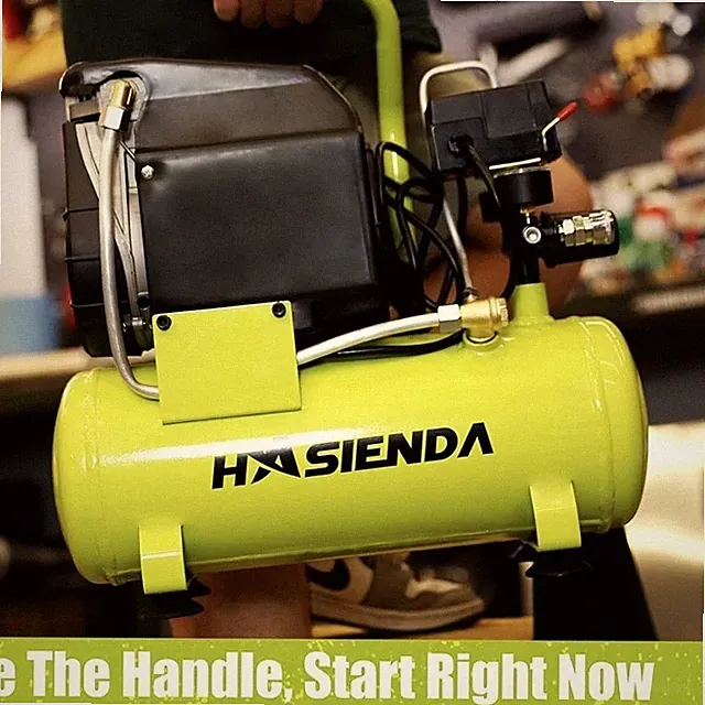 HASIENDA Oil-Free Portable Air Compressor 2 Gal 1.1hp 150 PSI Yellow/Black