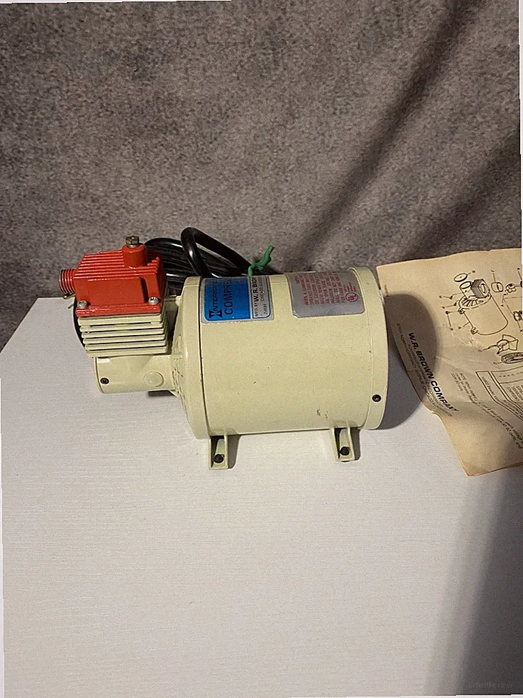 Vintage Intermatic Air Compressor PC201 W.R. Brown Co. w/ Original Manual